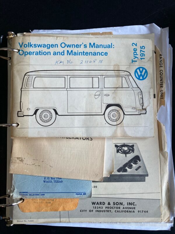 document vw Combi Westfalia Campmobile 1975