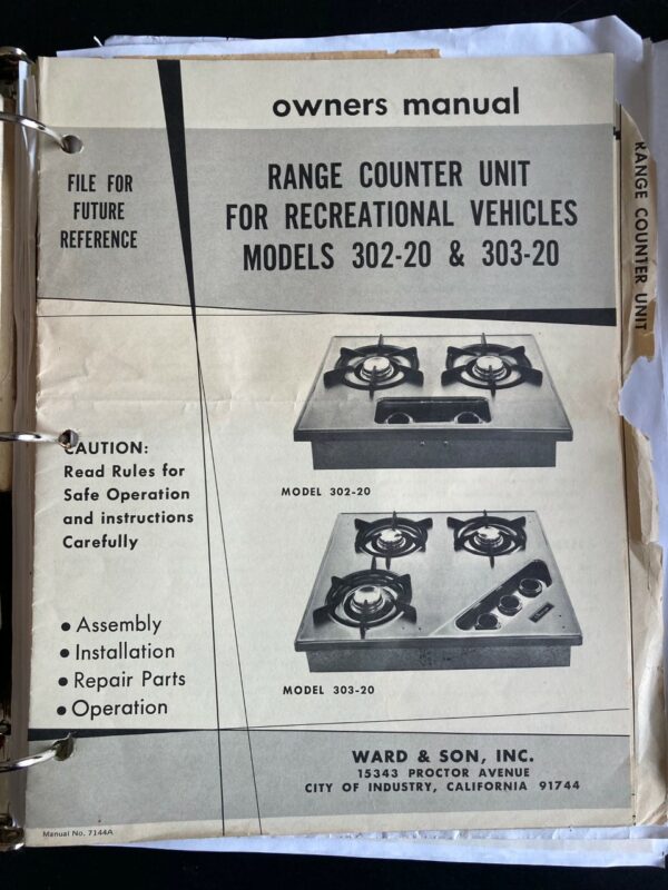 documents Combi Westfalia Campmobile 1975