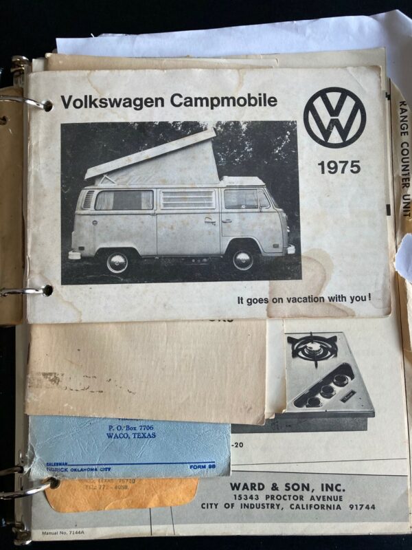 notice d'utilisation Combi Westfalia Campmobile 1975